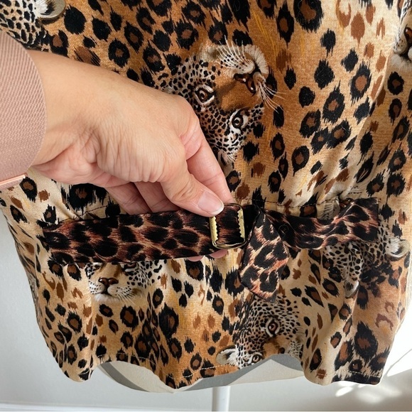 Helen Sheets Cheetah Print Button Vest - Picture 3 of 7